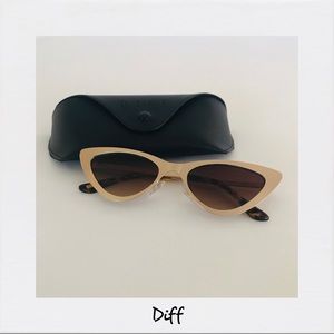 Diff Gold Cateye Sunglasses NEW!